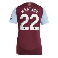 Maglia Calcio Aston Villa Ian Maatsen #22 Prima Divisa Donna 2024-25 Manica Corta